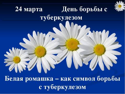24 марта -  Всемирный день борьбы против туберкулеза